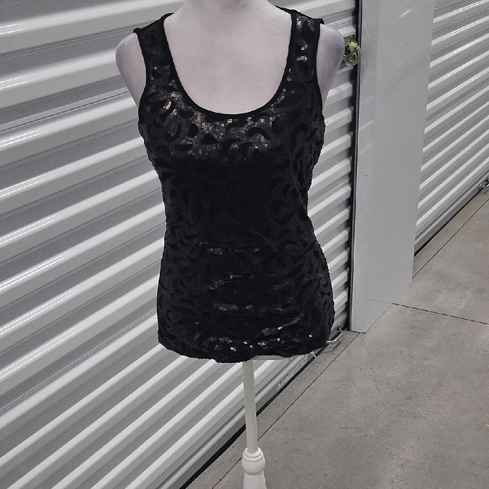 Carmen Marc Valvo Sequin Tank